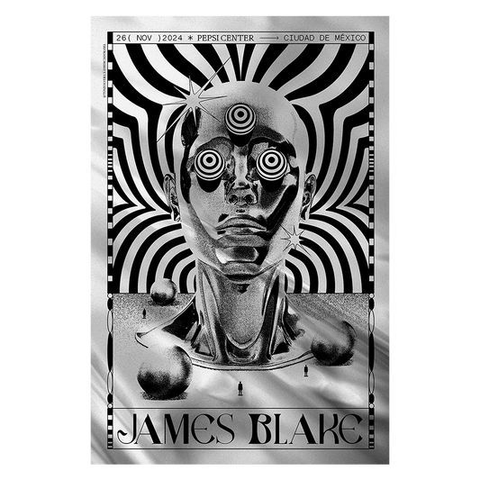 James Blake México 2024 x Tone Olvera Gig Poster