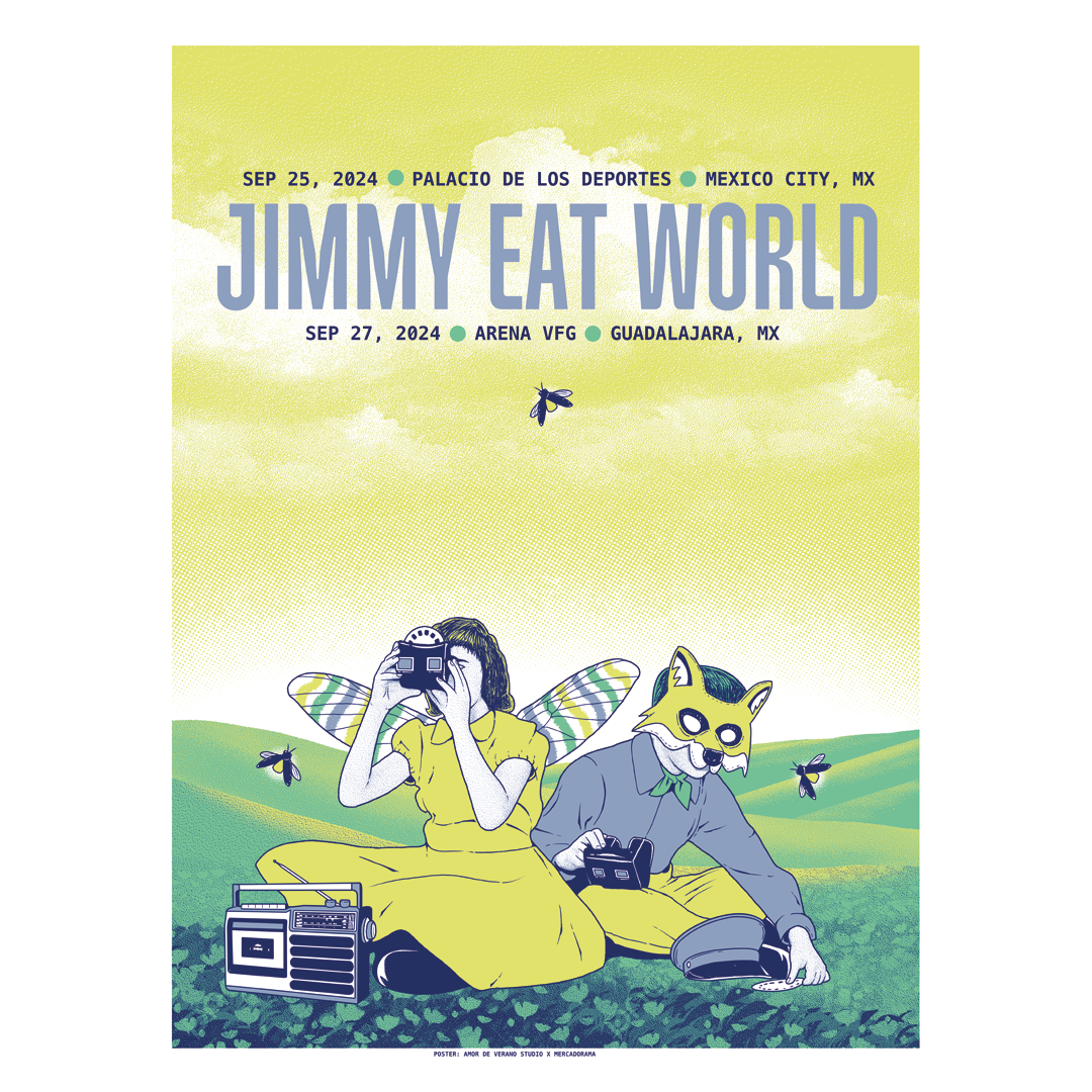 Jimmy Eat World México 2024 x Amor de verano Gig Poster