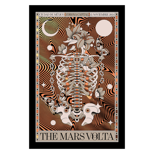 The Mars Volta México 2024 x Tone Olvera Gig Poster